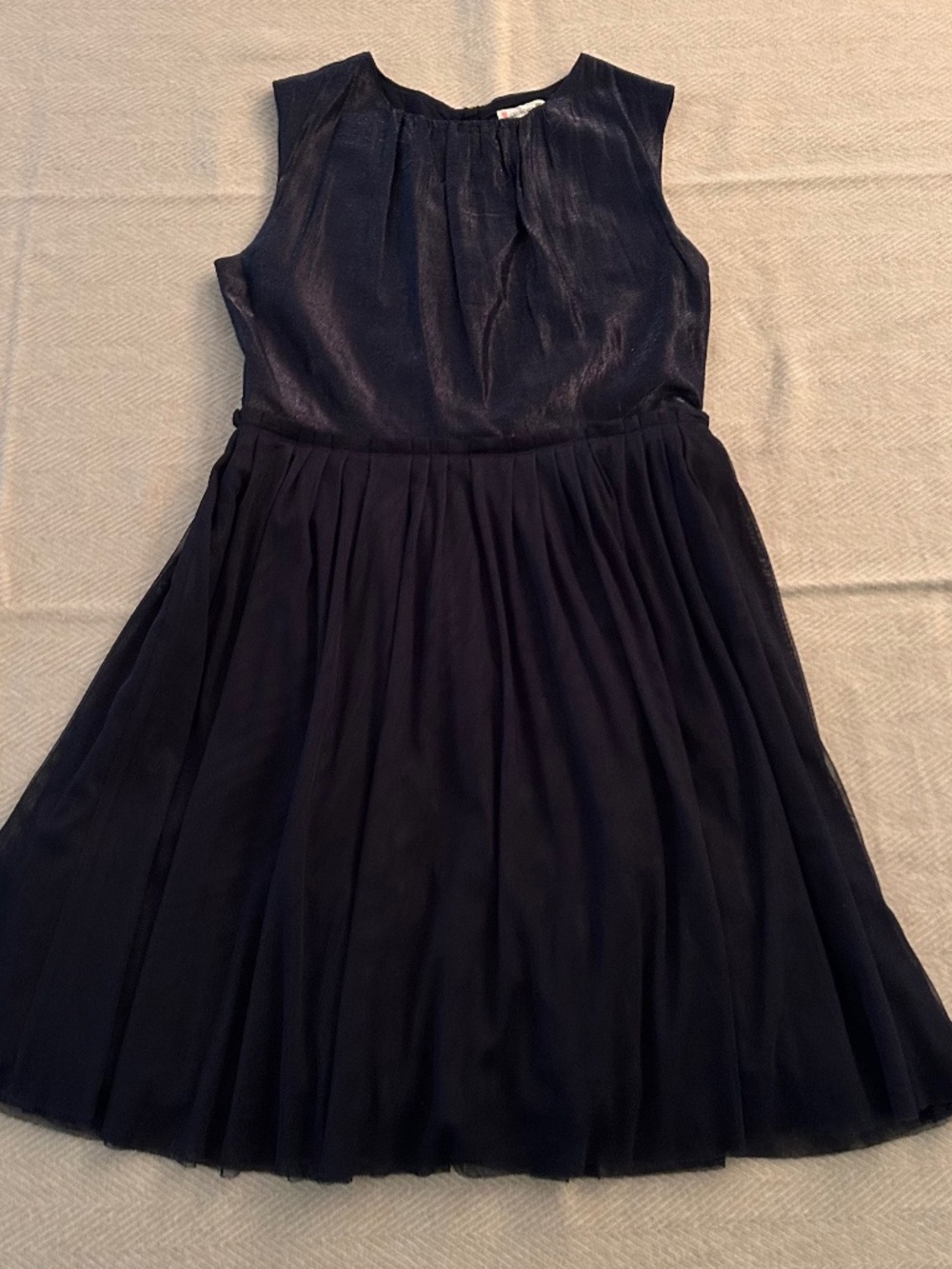 Crewcuts Party Dress - Dark Navy with Shimmering Bodice and Chiffon Skirt